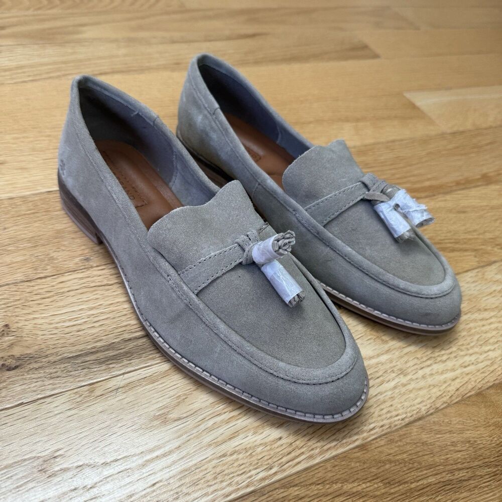 Lucky Brand Women's Tan Suede Slip-On Loafer Size Size 8.5 New Without Box